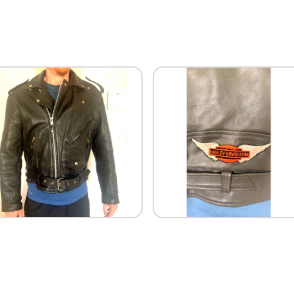 Vintage Harley-Davidson Fat Boy Leather Jacket Men’s Large